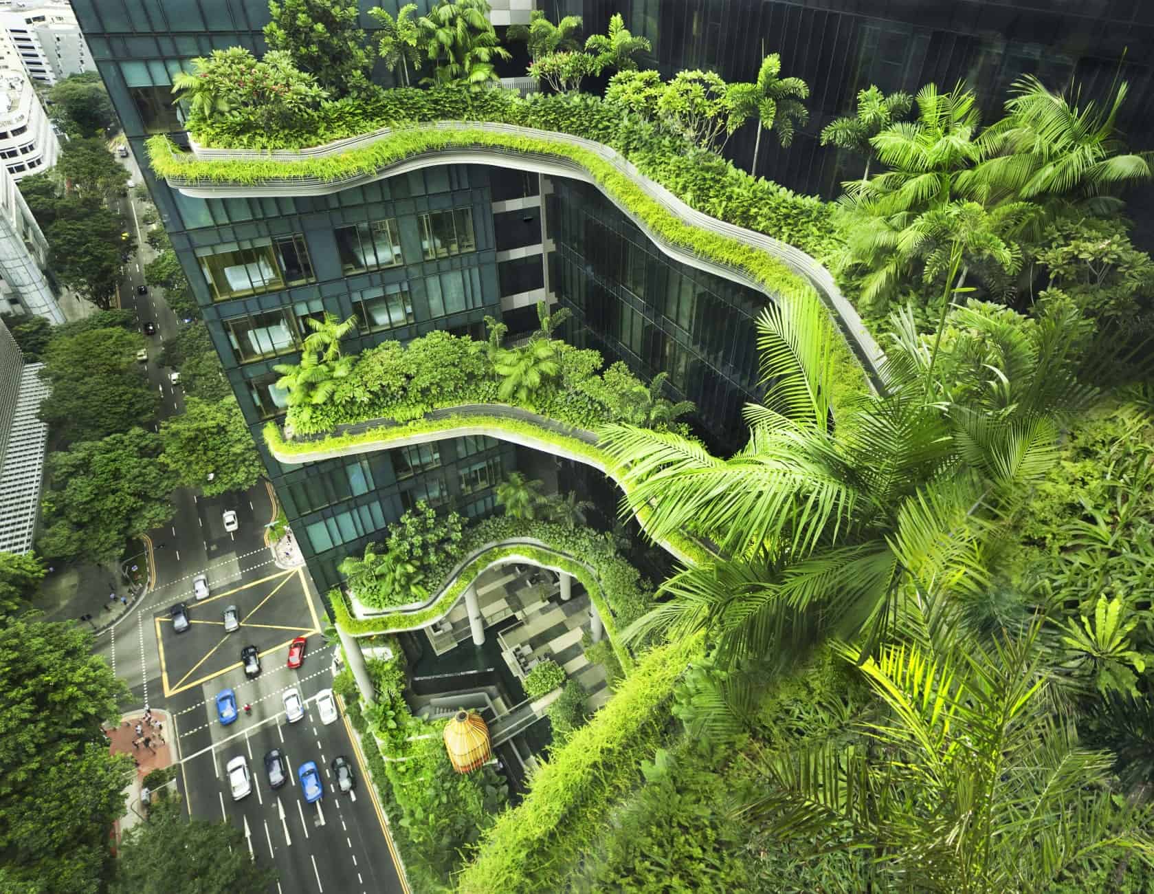 Park Royal - Edifício verde em Singapura.