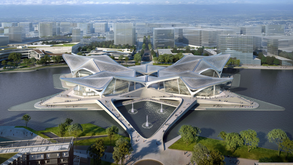Centro de Arte Cívica | Zhuhai Jinwan, China - Zaha Hadid Architects